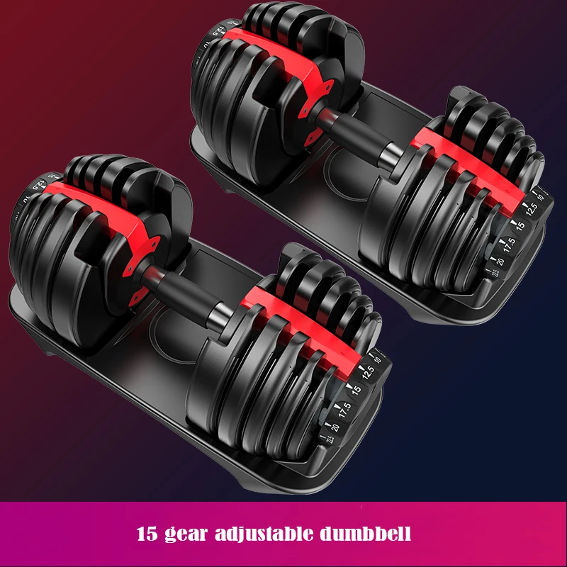 Fitness-Trainingsgeräte Tragbares Unisex 24KG 40KG Verstellbares Kurzhantel-Set für Zuhause