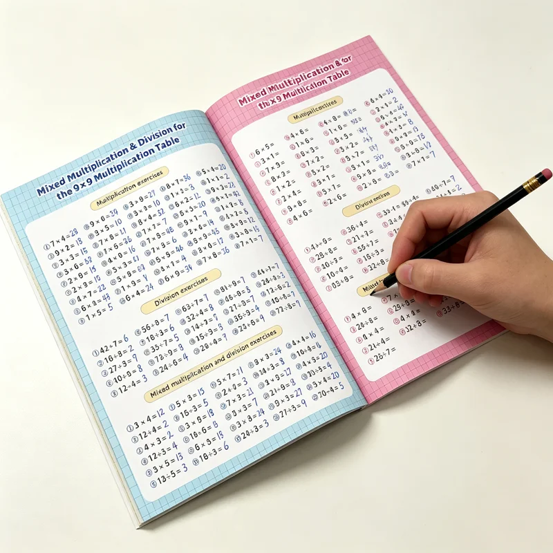 Multiplication & Division Practice Book: Times Tables Drills for Elementary Students