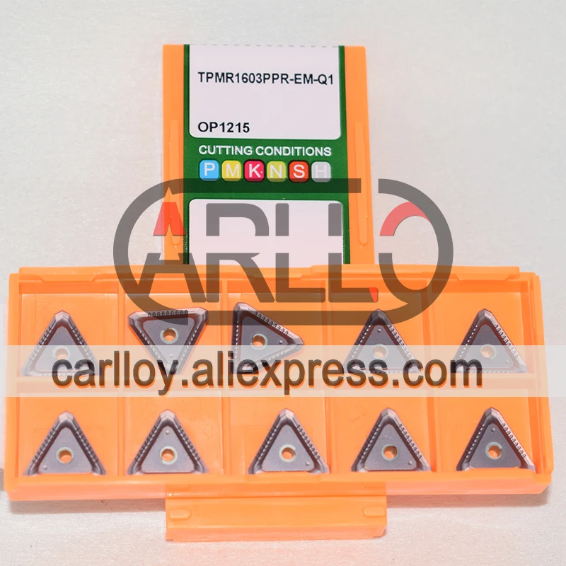Carbide Cutting Tool Plate para Insert Tpmr1603ppr-em Op1215 Op1315g Tpmr 1603 Ppr-em Aço Inoxidável