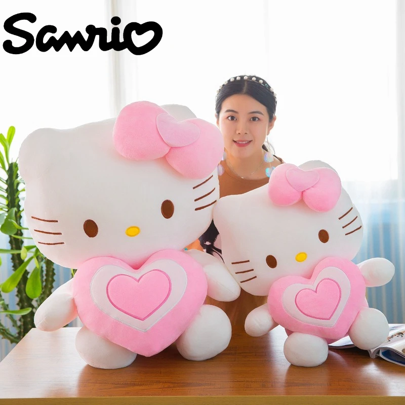 

40/50/60CM Big Size Sanrio Hello Kitty Anime Plush Stuffed Toys Cartoon Plushies Bolster Plush Soft Stuffed Animals Gift for Kid