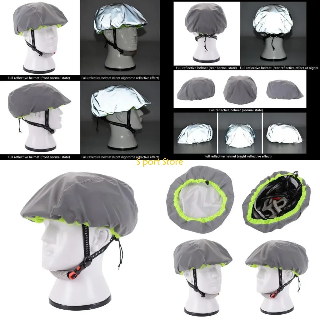 

U2JB Водонепроницаемый велосипедный шлем с высокой видимостью, дождевик, чехол для воды