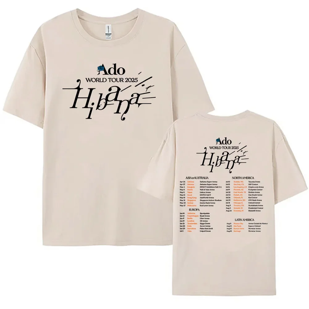 Hot Sale Ado WORLD TOUR 2025 Hibana Tshirt Cotton Short Sleeve T Hot Sale Ado WORLD TOUR 2025 Hibana Tshirt Cotton Short Sleeve T
