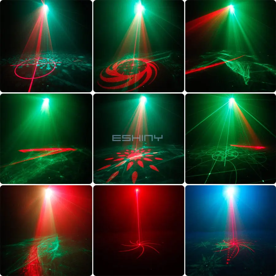 R&G Laser Aurora Dream DJ Disco Lights Patterns Projector Party RGB LED  Bar Dance Room Christmas Decoration Stage Effect F9D2