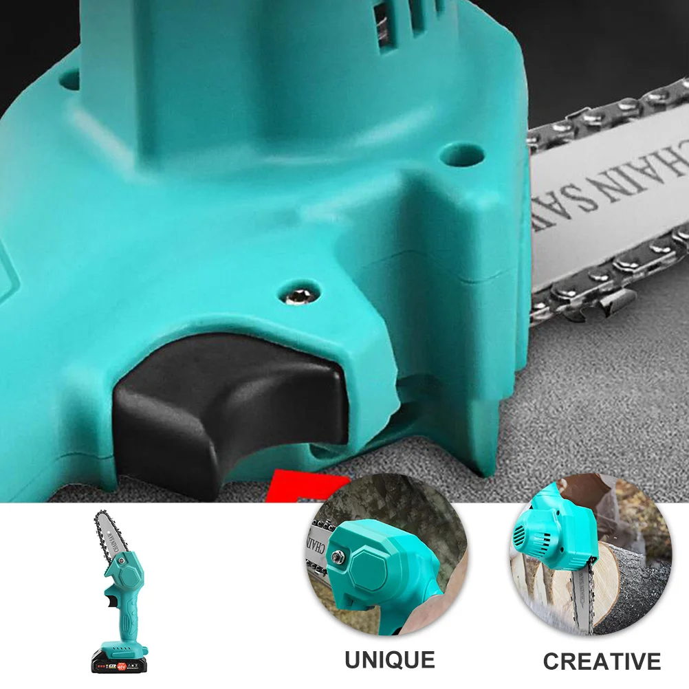 

Mini Electric Chainsaw 48V Eu Plug Cordless One-Handed Powered Garden Chainsaw for Woodworking Logging
