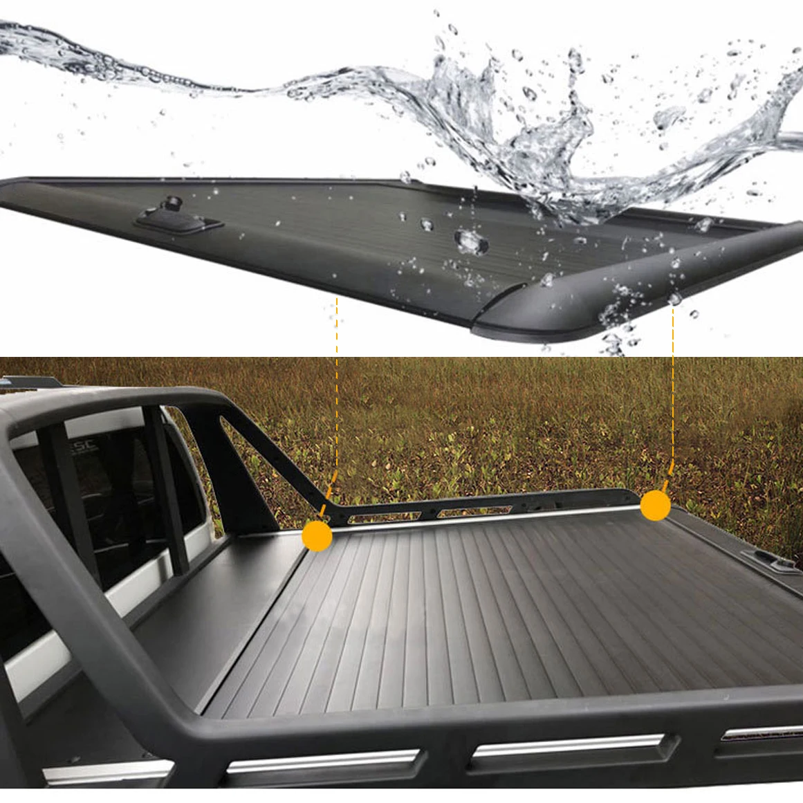 

Pickup Truck Bed Cover Aluminum Alloy Roller Shutter Electric Tonneau Cover for Chevrolet Silverado 1500 Colorado Triton L200