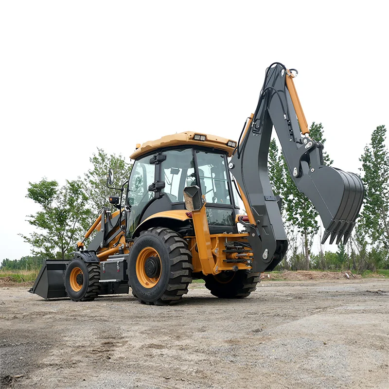 Customized Efficient Trenching Backhoe Loader With Telescopic Boom Option And Reinforced Digging Bucket For Deep Excavation Task
