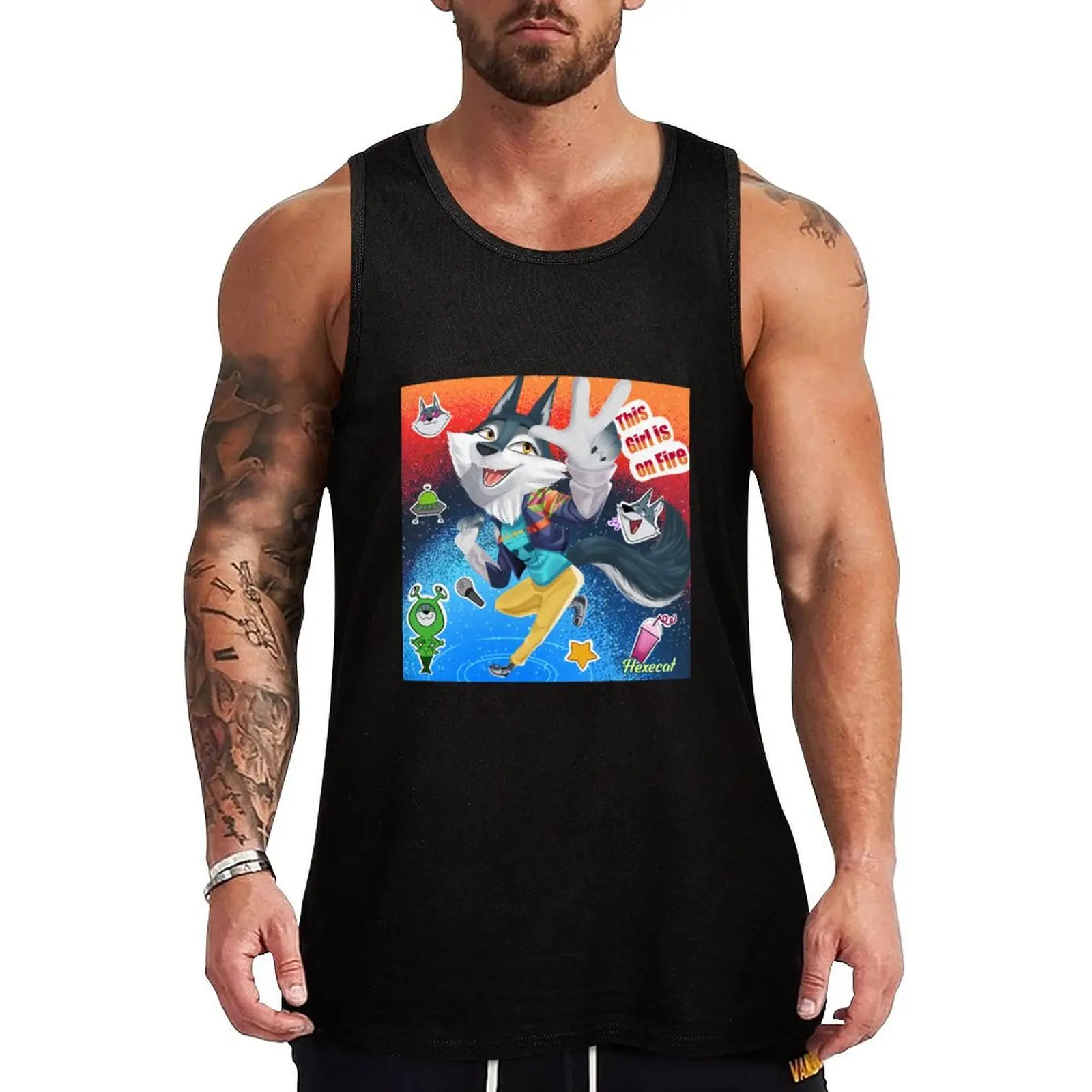 

Porsha Tank Top Gym clothes sports t-shirts for men muscular man