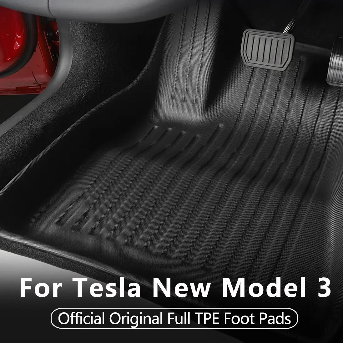 

Коврики для Tesla Model 3 Highland 2024, коврики для багажника, полностью окруженные подушечки для ног, автомобильные аксессуары