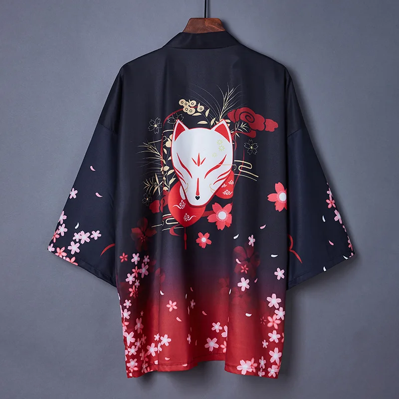 

Color Cosplayer Japanese Anime Haori Harajuku Kimono Adult Kimono Cape Coat Robe Loose Pajamas Cardigan Cosplay Costumes