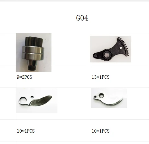 

Запасные части G04