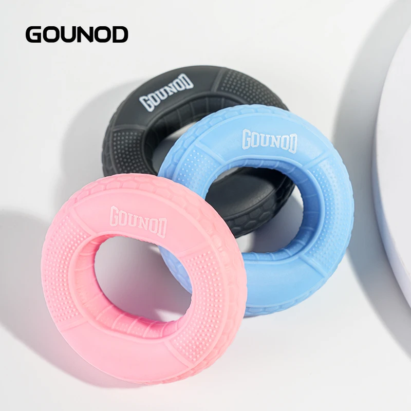 1PC GOUNOD Hand Grip Strengthener Hand Finger Exerciser Forearm Rings Hand Exerciser Silicone Squeezer Grippers Finger Physical image 3
