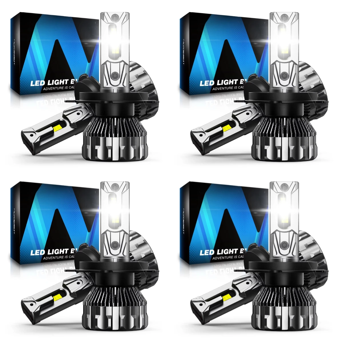 Super Bright 160w Luz Led H4 33000lm Auto Led Headlight 9006 9005 H7 H11 H4 Led Headlight Bulb