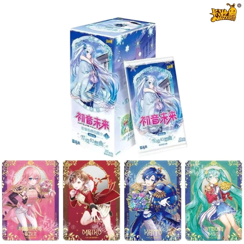 

KAYOU Official Snow Miku Hatsune Miku Cards, Snowland Fantasy Vol.4 Sealed Booster Box Anime Game Peripheral Collection Card
