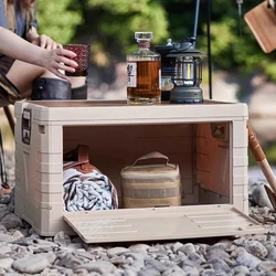 Caja de almacenamiento para acampar al aire libre, CAJA PLEGABLE portátil de gran capacidad para viajes, Camping al aire libre, caja de almacenamiento congelada multifuncional, 100L