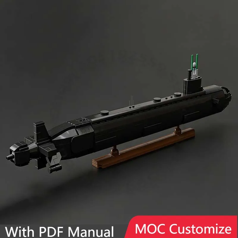 

1085 PCS War series Virginia-class submarine | V1 MOC Customize Modular Building Block Design Model DIY Boys Assembly Toy Gift