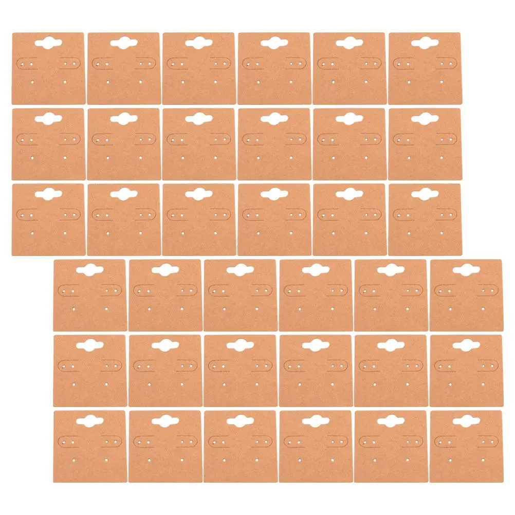 

100 шт. картонных карточек для серег, органайзеры для демонстрации, упаковка для ювелирных изделий, держатели для серег-гвоздиков, для хранения и продажи