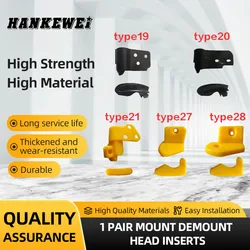1 Pair Mount Demount Head Inserts For Car Tire Wheel Changer Clip Spare Part Rim Pad Helper