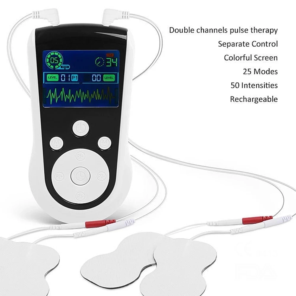 

Pulse EMS Machine Electric TENS Muscle Stimulator Body Massage Relax Pain Relief Rechargeable Acupuncture Health Care Machine