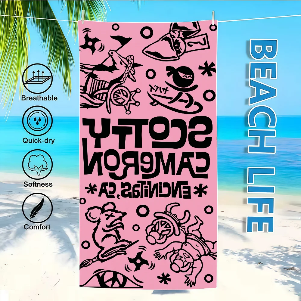 Handtuch Textil-Bademantel Strand C-CameronS-ES Schnelltrocknend Leichtgewichtig Tragbar Luxus Camping S-ScottyS-ES Schwimmbad Reise – Detail 5