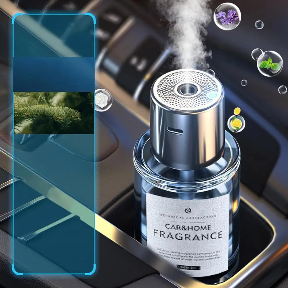 Car Mounted Fragrance Spray Perfume Essential Oil Diffuser Humidifier Intelligent Fragrance Locomotive Large Capacity