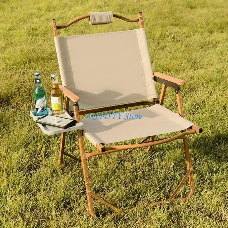 G6DE Recliner Cup Holder Outdoor Chair Beverage Holder Tray for Camping, Picnics