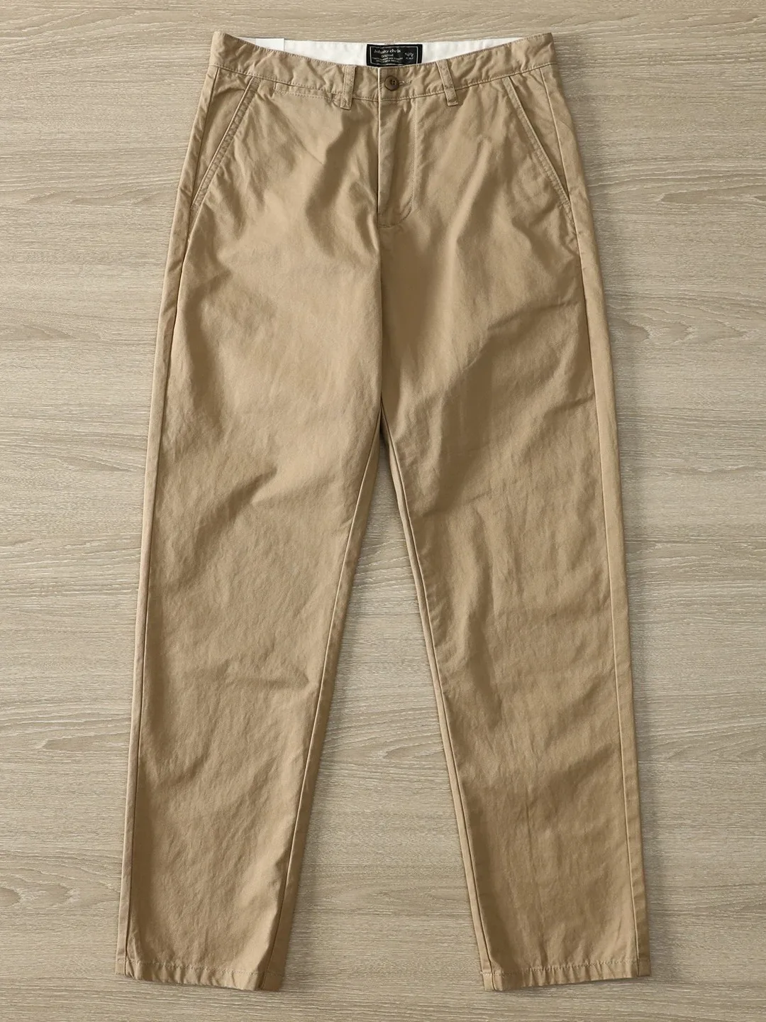 Men's Pure Cotton Straight Leg Workwear Pants Autumn Winter Thick Heavy Casual Trousers American Style Hard Wash Trendy
