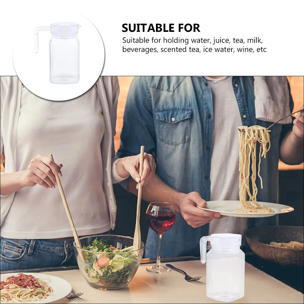 

Cold Water Bottle Jugs High Capacity Juice Container Plastic Beverage Kettle for Drinks