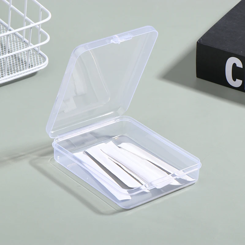 Transparent Ins Photocard Holder Plastic Storage Box Flip Storage Box Classification Small Card Organizer Storage Case