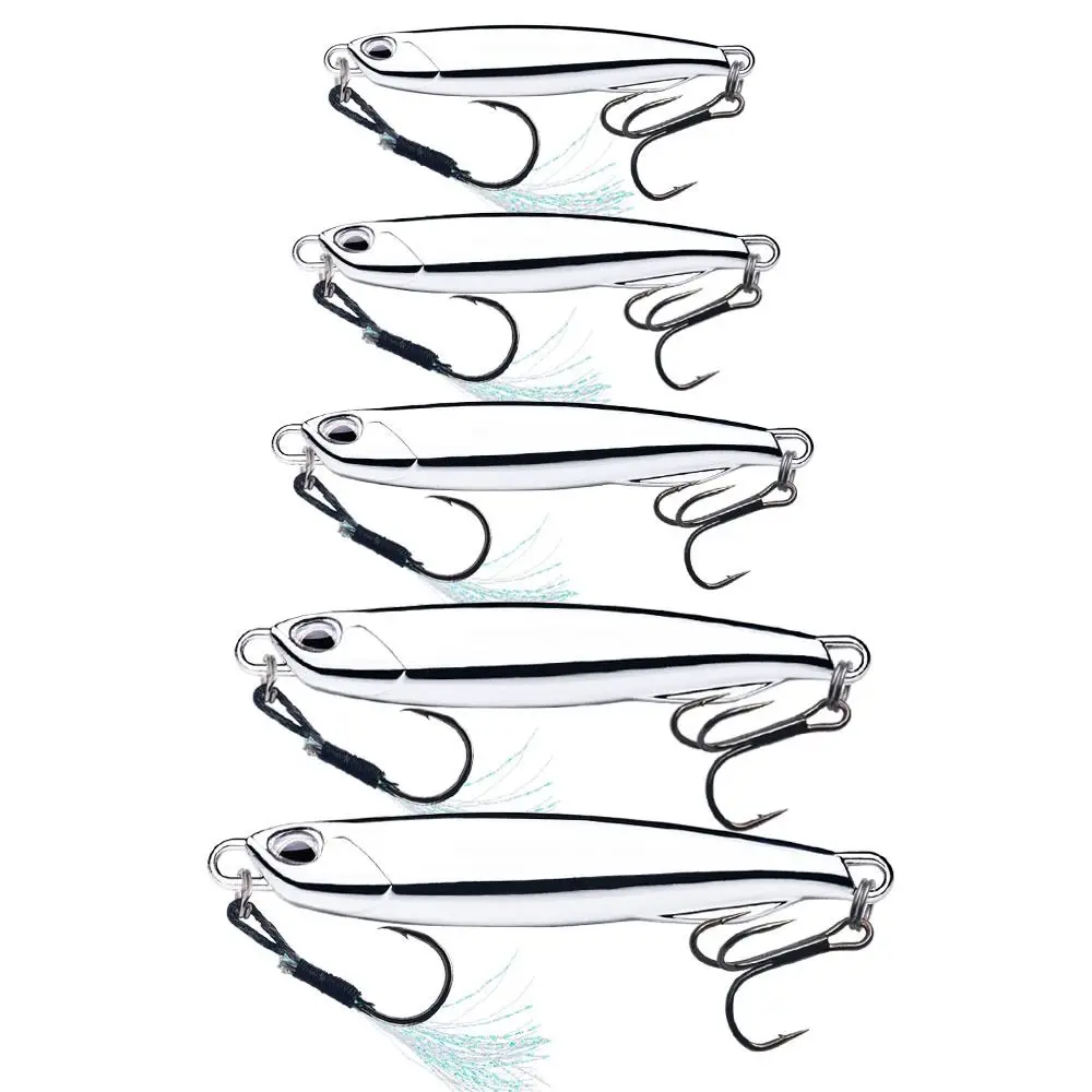 

10g-80g Metal Jig Bait Mirror Surface Electroplate Artificial Hard Fish Lure Bionic Bait Plate Spoon Spinner Bait Perch