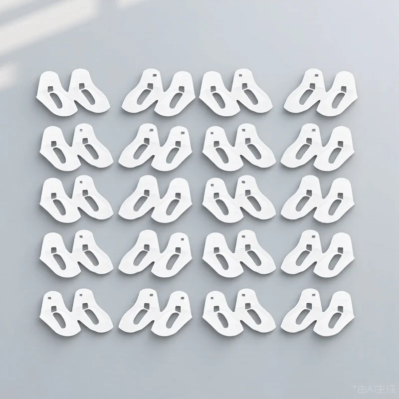 

100Pcs Socks Stuffers Foot Shape Holders Clear PVC Shoe Forms for Shoes Display and Storage Decorative Socks