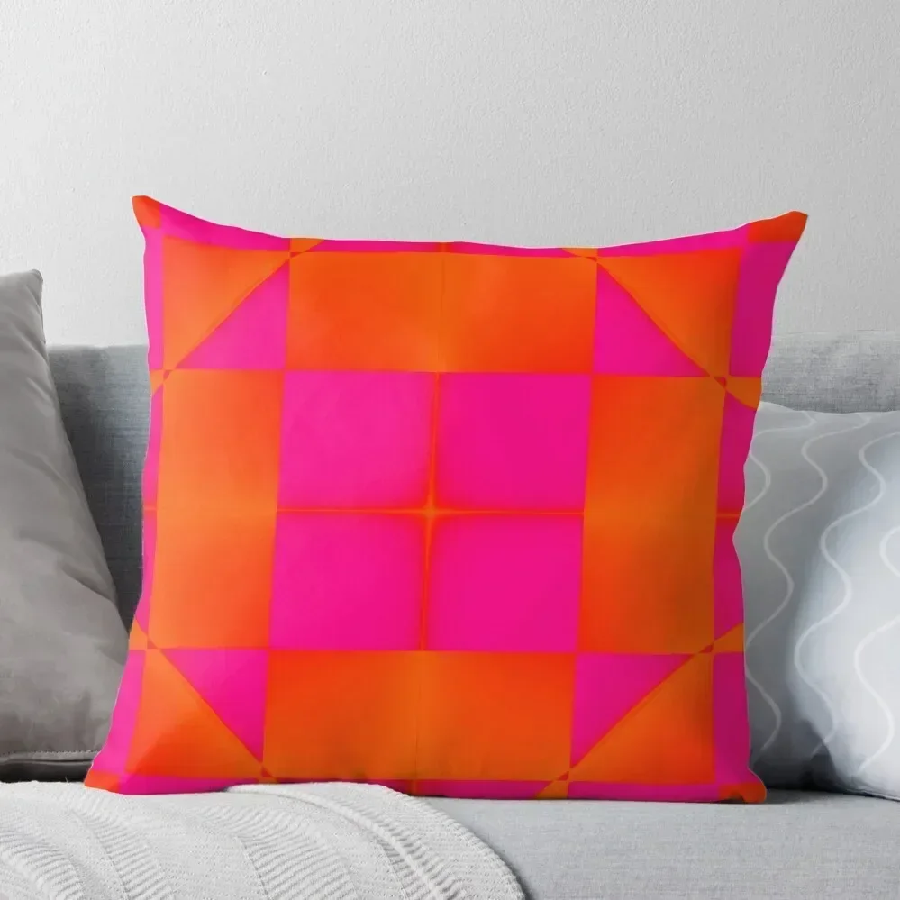 Popping Pink and Orange Throw Pillow covers for pillows Luxury Cushion Cover pillow