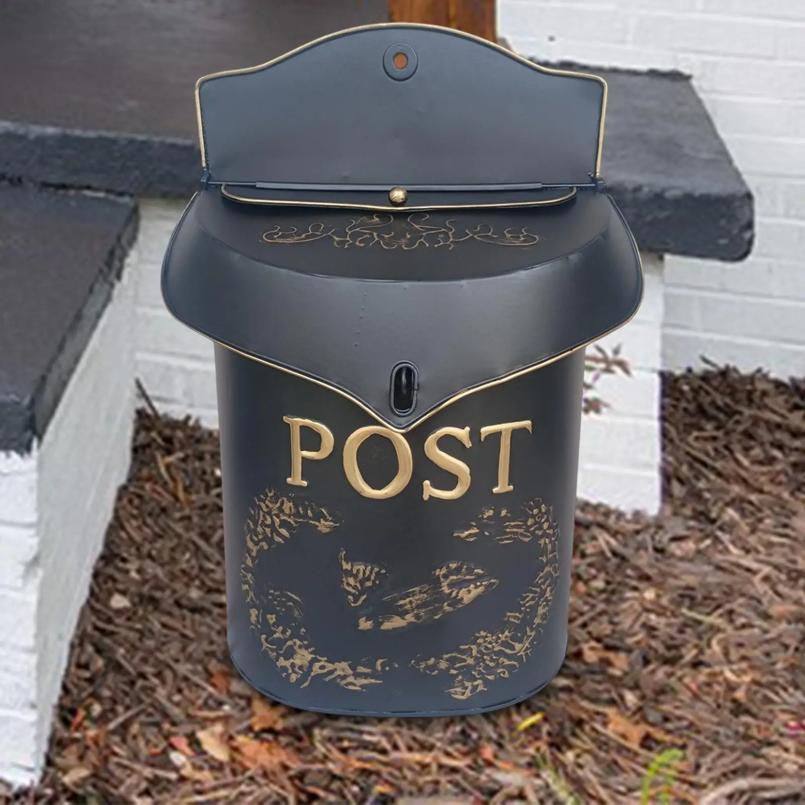 

Wall Mount Mailbox Shabby Chic Mailbox Door Postbox Mail Drop Box Comment Box