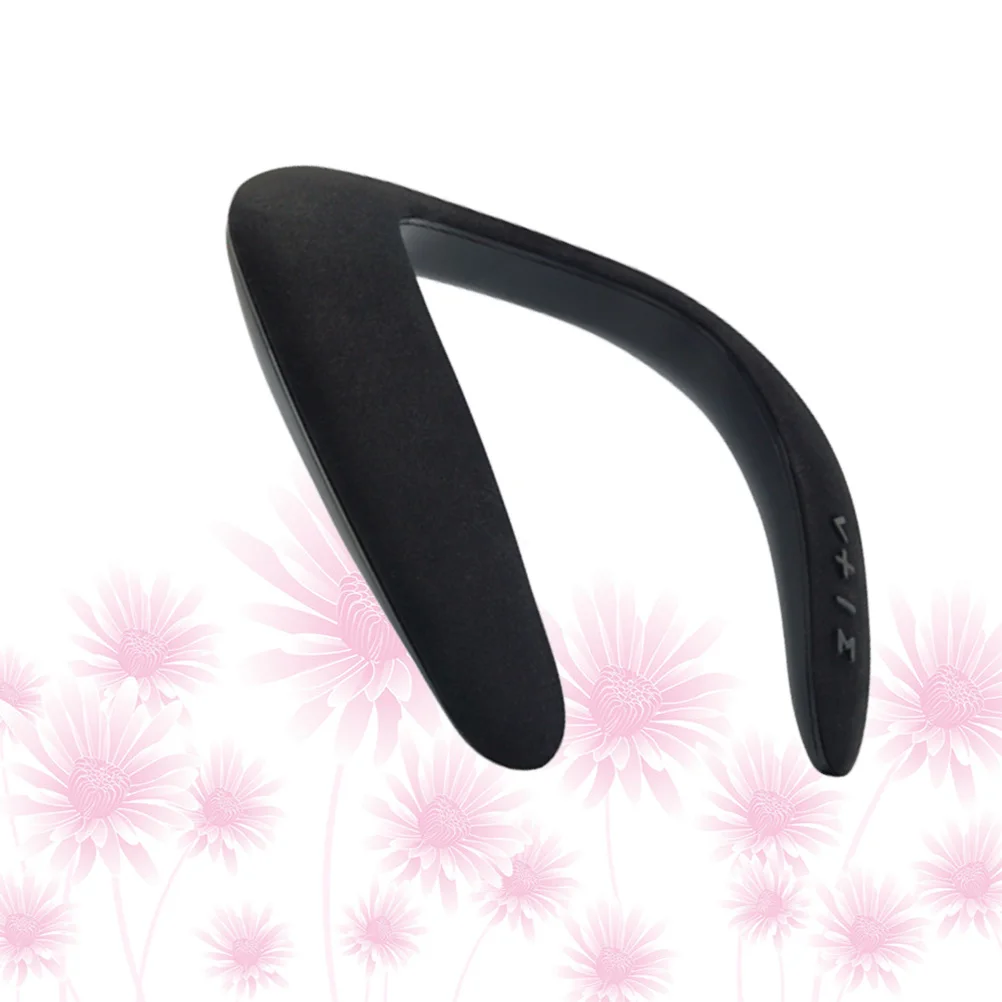 

Portable Wireless U-Shaped Neckband Speaker Hands-Free Comfortable Wearable Black 5H Long Rechargeable Li-Ion