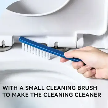Sada 3 v 1 silikonového toaletního kartáče a držáku, flexibilní hlavice toaletního kartáče se silikonovými štětinami, kompaktní velikost pro skladování 8 nejlepší prodej silikonové toaletní kartáče - №2