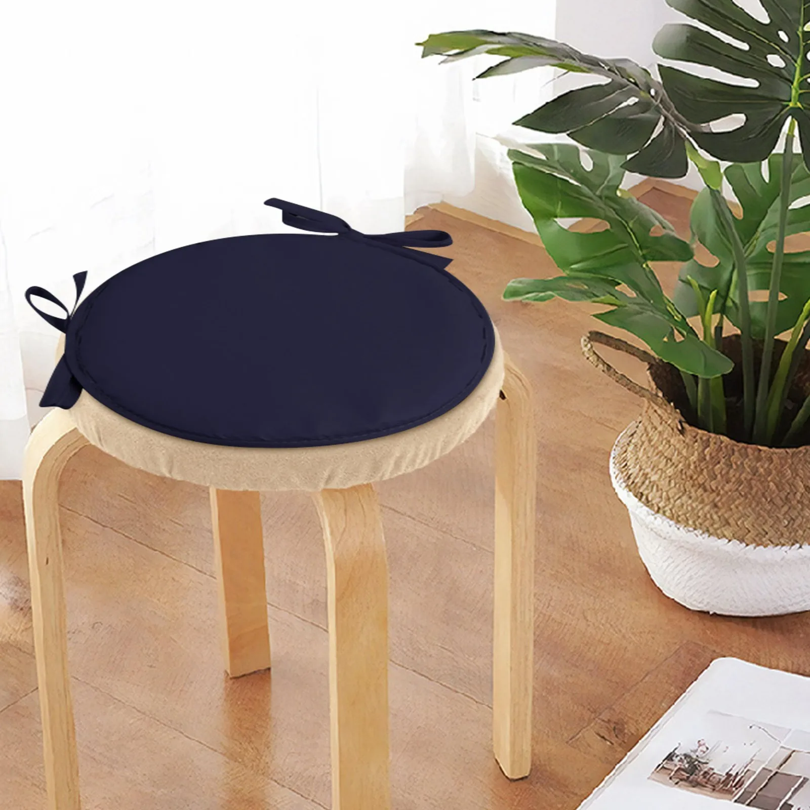 High-Quality Comfortable Round Garden Chair Pads Durable Soft Seat Cushions For Outdoor Bistros Stools And Patio Dining Rooms