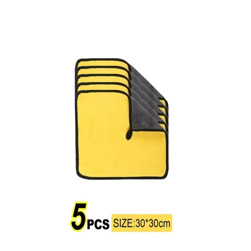 منشفة غسيل - 30 × 30/40/60 سم، ناعمة، محشوة، قماش للتنظيف/التجفيف، قماش تفاصيل العناية #4