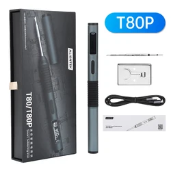 DC 9-20V T80 T80P Smart Soldering Iron PD/QC 18-100W Adjustable Constant Temperature Portable Electric Welding Repair Tools