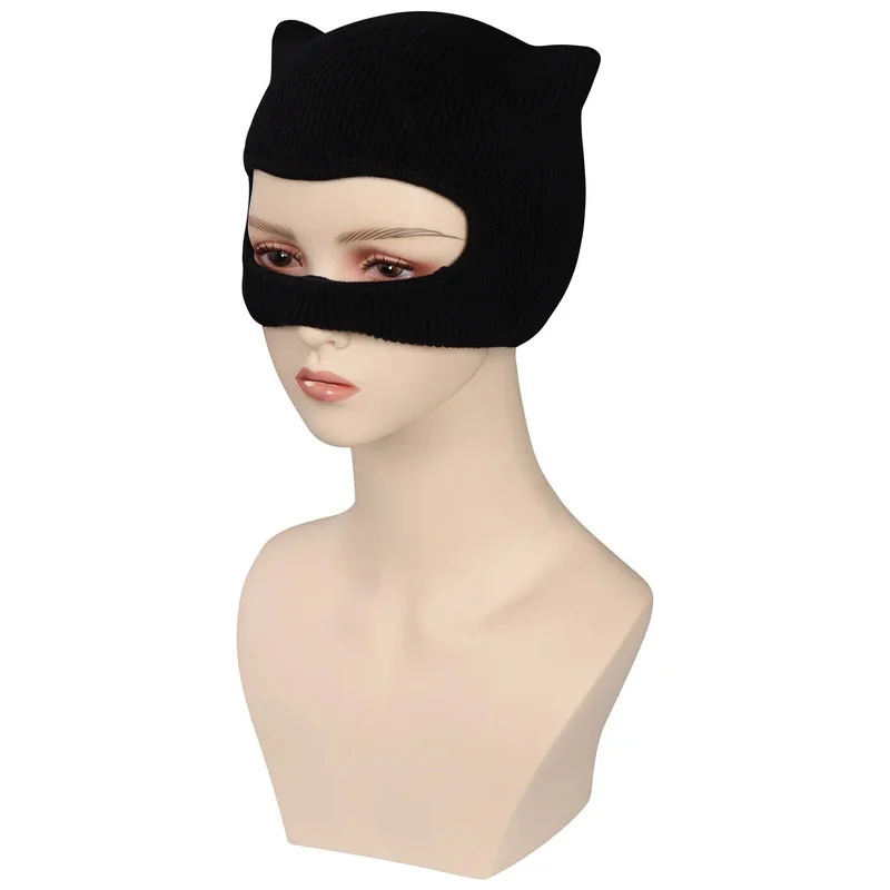 Selina Kyle Headwear Mask Female Anti-hero Cosplay Costume Accessories Women Adult Helmet For Halloween Party Role Play