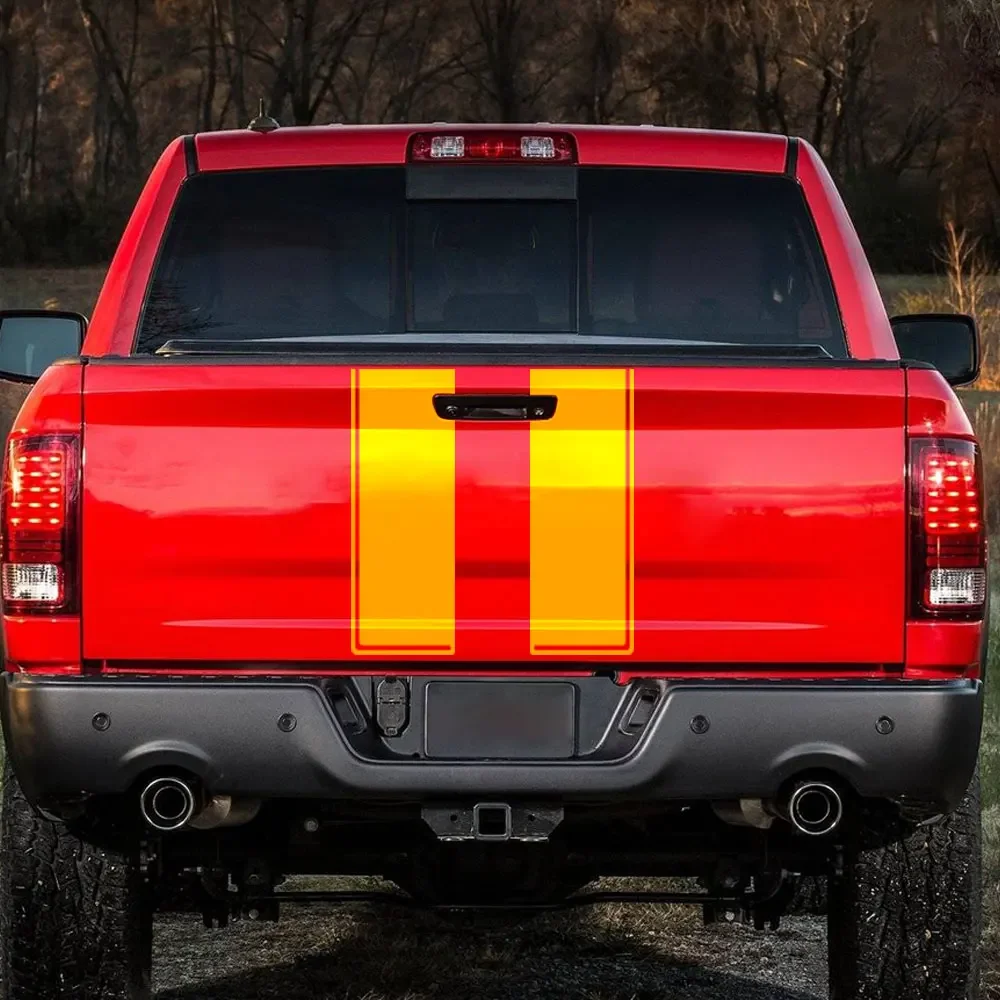 غطاء السيارة الباب الخلفي ملصقات ل دودج رام 1500 2500 هيمي المتمردين شاحنة الرسم لاقط ملصق مائي غطاء الفينيل اكسسوارات ضبط السيارات