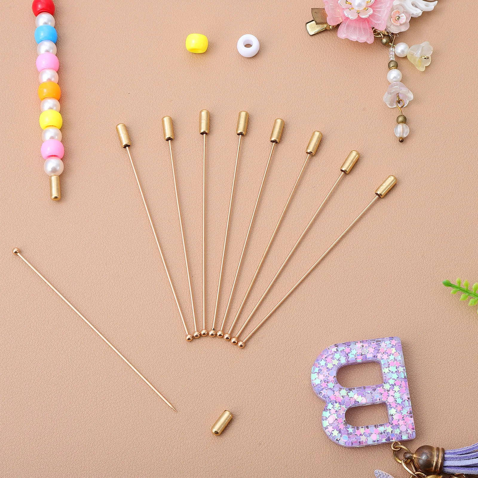 20 Piece Stainless Steel Brooch Lapel Pins 90mm Heavy Duty Stick Pins with Stoppers for Scarf Hat Shawl Crafts