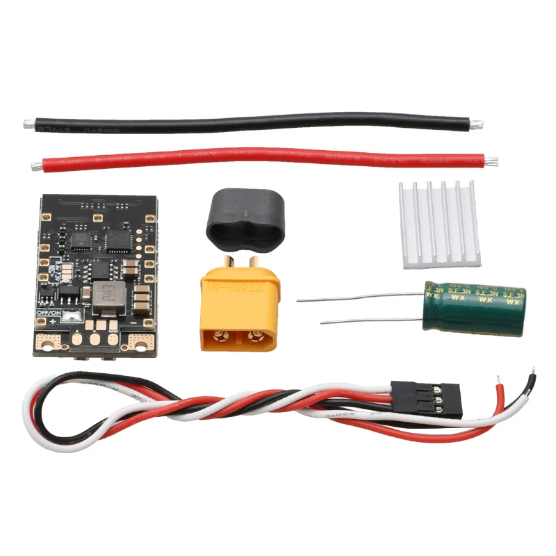 2-8S 65A AM32 ESC 32-bitowy bezszczotkowy kontroler prędkości z modułem 5.2V5A BEC obsługujący elektroniczne hamowanie dla modeli samochodów gąsienicowych RC — zdjęcie 5