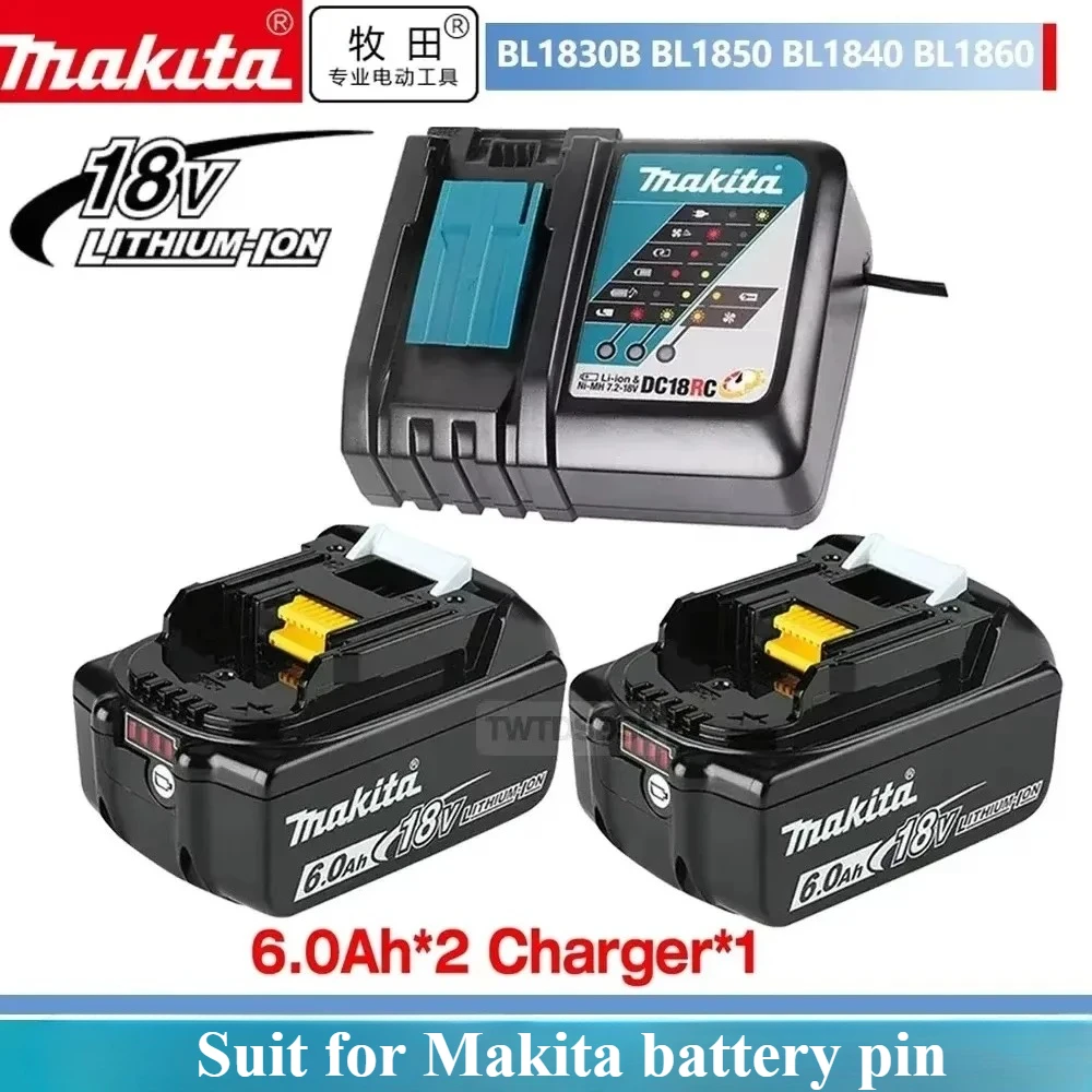 Für Makita 18V Akku Pin BL1850B BL1850 BL1860 BL1860 BL1830 BL1815 BL1840 LXT400 6,0Ah für Makita 18V Akku