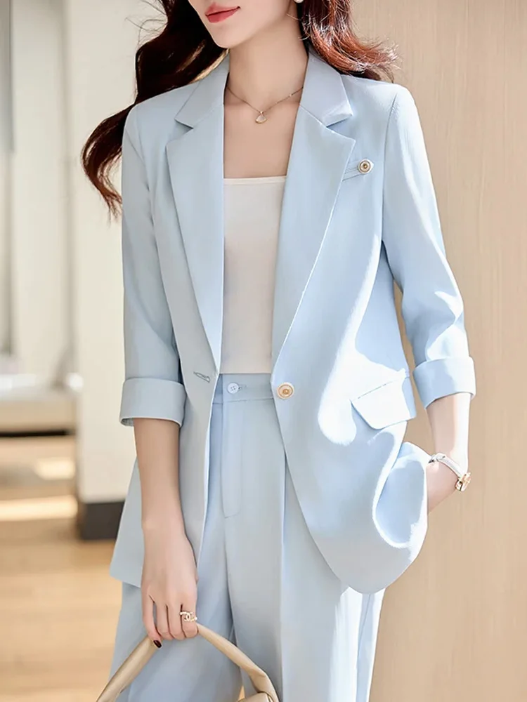 

Women Work Prom Party Trousers Suit Sequin Tassel Blazer Jacket Coat Top And Pant Two Piece Set Matching Outfit Fashion Clothing