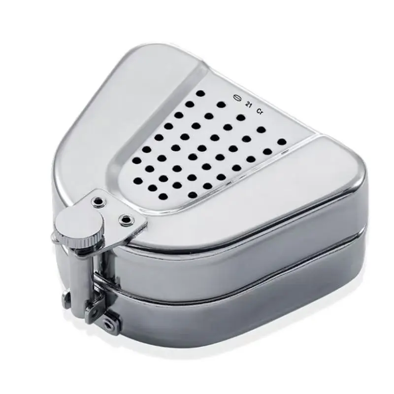 Copper Dental Gypsum Duplicating Case Tooth Model Molding Container for Professional Dental Lab Denture Prototype Making