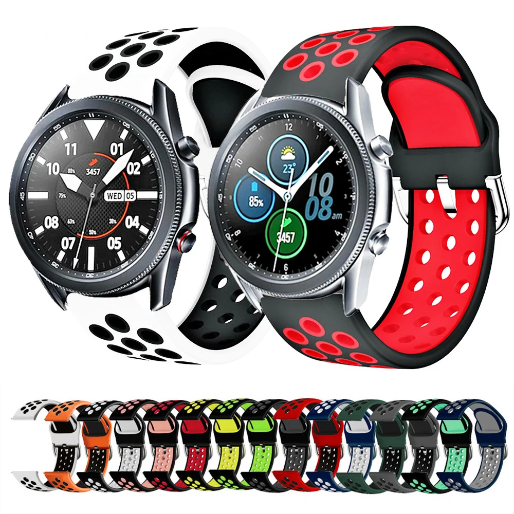 For Samsung Galaxy Watch 3 41mm 45mm Watchband Silicone Sport Soft Strap Bracelet For Galaxy Watch 42mm 46mm/Gear S3 S2 Band