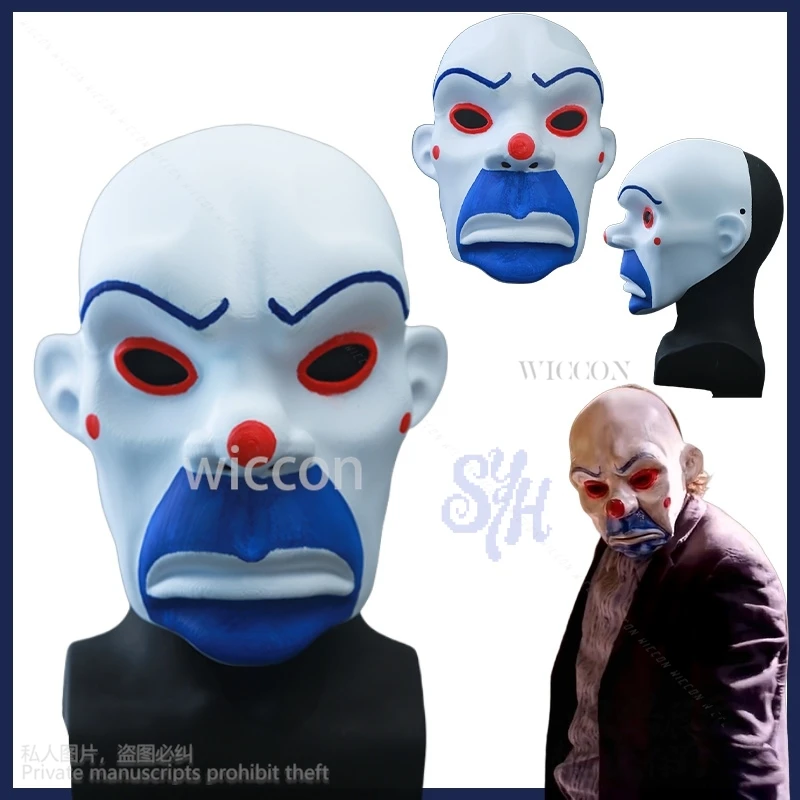 

Anime Movie Bank Knight Cosplay Joker 3D Polylactic Acid Horror Mask Props Masquerade Halloween Christmas Party Gifts Customized