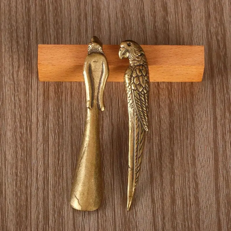 (BF06)New Style Creative Tea Scoops Shovel Brass Copper Lotus Root Bamboo Tableware Coffee Spoon Pet Ceremony Ice Cream
