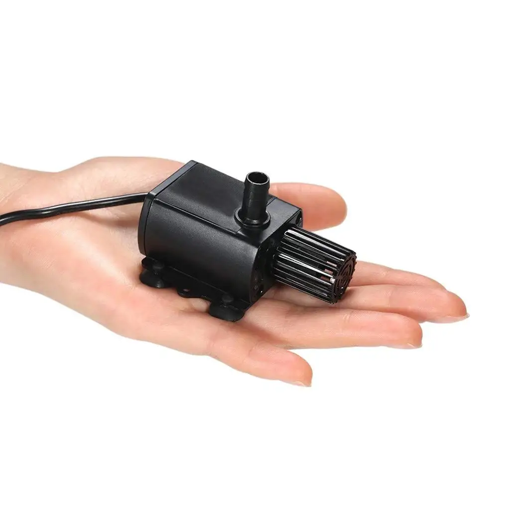 

DC5V QR50A Ultra-quiet Mini USB Water Pump Submersible Fountain Aquarium Circulating (Black)