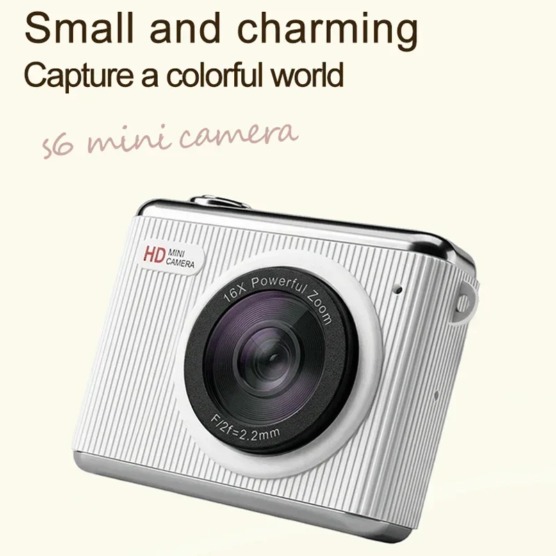 Mini Digital Camera 64MP 1080P HD 16X Zoom Multiple Filters 
