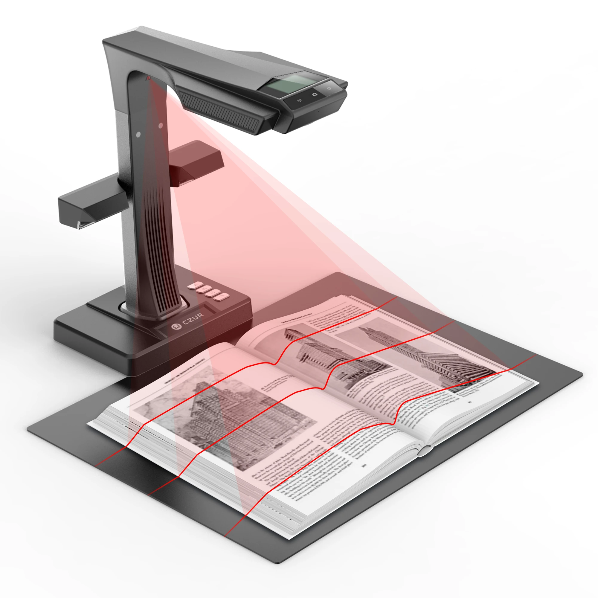 スキャナー CZUR ET24 PRO CZUR ET24 Pro Professional Book/Document Scanner, 24MP HD Camera